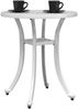 vidaXL Gartentisch Weiß Ø48x53 cm Aluminiumguss 4002825 Bild 4