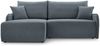 Selsey 'Netarro' Ecksofa mit Schlaffunktion, Bettkasten und Chenille-Bezug, dunkelgrau, links Bild 5