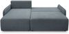 Selsey 'Netarro' Ecksofa mit Schlaffunktion, Bettkasten und Chenille-Bezug, dunkelgrau, links Bild 3