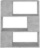vidaXL Bücherregal Raumteiler Betongrau 80x24x94 cm Holzwerkstoff 809129 Bild 5