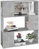 vidaXL Bücherregal Raumteiler Betongrau 80x24x94 cm Holzwerkstoff 809129 Bild 4