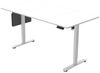 HOME DELUXE Höhenverstellbarer Schreibtisch ELMO Weiß - 160 x 60 cm Bild 3