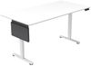HOME DELUXE Höhenverstellbarer Schreibtisch ELMO Weiß - 160 x 60 cm Bild 5