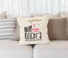 MoonWorks Dekokissen Kissen-Bezug Flamingo Mir reichts ich geh schaukeln Sprüche Spruch Kissen-Hülle Deko-Kissen Baumwolle MoonWorks® Bild 2