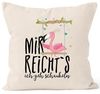 MoonWorks Dekokissen Kissen-Bezug Flamingo Mir reichts ich geh schaukeln Sprüche Spruch Kissen-Hülle Deko-Kissen Baumwolle MoonWorks® Bild 5