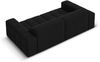 Micadoni Sofa Jennifer 3-Sitzer Samt Schwarz Bild 4
