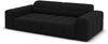 Micadoni Sofa Jennifer 3-Sitzer Samt Schwarz Bild 3
