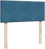 vidaXL Boxspringbett mit Matratze Blau 120x200 cm Samt 3287708 Bild 4