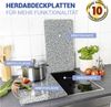 WENKO Herd-Abdeckplatte Universal Granit, Glas, Kunststoff, (Set, 2 tlg) Bild 2