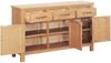 vidaXL Sideboard Braun 112 x 33,5 x 70 cm Massivholz Eiche 247598 Bild 2