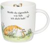 KÖNITZ Becher - Weisst du eigentlich wie lieb ich die habe - 400 ml aus Porzellan Bild 4