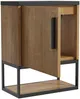 Vente-unique - LOPENA Toilet unit Holz, Platte SchwarzBeige - B 22 cm x H 52 cm x L 40 cm Bild 4