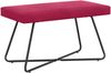 vidaXL Bank Uni Weinrot 80 x 40 x 45 cm Samt 42038334 Bild 2