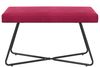 vidaXL Bank Uni Weinrot 80 x 40 x 45 cm Samt 42038334 Bild 5