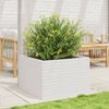 vidaXL Pflanzkübel Weiß 70x70x45,5 cm Massivholz Kiefer 847254 Bild 3