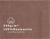 Betz Badematte Badvorleger Luxus XXL Badematte Badteppich Qualität: 950g/m², beidseitig nutzbar, Baumwolle, Farbe nuss - braun Bild 2