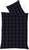 Fleuresse Lech Edelflanell Bettwäsche 200x200 Karo indigo blau rost 604310-02 Bild 3