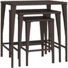vidaXL Satztische 3 Stk. Braun Poly Rattan 319385 Bild 2
