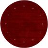 carpetfine 'Gabbeh Uni' Wollteppich, reine Wolle, Rot, Ø 200 cm Bild 2