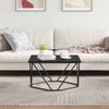 vidaXL Couchtisch Schwarz Eichen-Optik 80 x 80 x 45 cm 868273 Bild 4