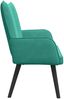 vidaXL 2-Sitzer Sofa Türkis 115 x 61 x 87 cm Samt (V) 42028959 Bild 5