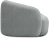 DOMO. collection Recamiere 700013, Liege mit Zierkissen, oval, Füße mit Filzgleitern, Chaiselongue, Sofa, Polstergarnitur, 183 x 105 x 75 (BxTxH), grau Bild 5