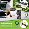 tillvex® Campingbett Schwarz 190 x 68 x 40 cm klappbar mit Tragetasche bis 200 kg | Campingliege extra breit | Feldbett Karpfenliege für Outdoor & Indoor | Klappbett Gästebett faltbar Garten Camping Angeln Festival Reise Bild 4