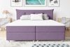 99rooms Artemis Boxspringbett 180x200 cm Velours SORO Lila Taschen-Federung Bild 3