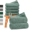 Hausfelder Handtücher Handtücher Set (Hellgrün, 2 Badetücher + 4 Handtücher), (Set, 6-St), 100% Baumwolle, weich, saugfähig, Uni-Farben Bild 4