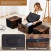 Sekey Aufbewahrungsbox Aufbewahrungsbox mit Deckel aus Vliesstoff Faltbare Stoffboxen, Faltbox Organizer für Kleidung Aufbewahrungsboxen für Schrank Regal Bild 4
