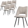 ML-DESIGN Stuhl Esszimmerstühle mit Rückenlehne moderne Design Lounge Küchenstühle (6 St), Polsterstuhl Esstischstühle 6er Set Clubsessel Polyester bis 120kg Bild 5