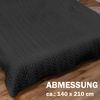 Tagesdecke XL (140x210 cm) mit wattierter Zwischenlage (Schwarz) Bettüberwurf - ÖKO-Tex 100, Sommerdecke gesteppt - Steppdecke, Wendedecke Bild 2