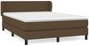 Boxspringbett mit Matratze Stoff Dunkelbraun 140x200 cm Bild 2