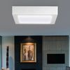 LED Deckenlampe, quadratisch, cremefarben, L 22,5cm Bild 3