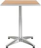 vidaXL Gartentisch Silbern 60x60x70 cm Aluminium und WPC 48718 Bild 3