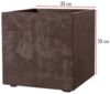 XL Pflanzkasten Pflanzkübel Millennium 40 L in Rostbraun mit Tolle Naturstein Optik Bild 2