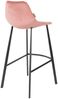 Barhocker FRANKY VELVET Samt Rosa von DutchBone Bild 5