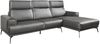 Ecksofa Gera / GB111AR Right, Leder, Schwarz Bild 3