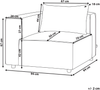 AXEBO Eckmodul Braun Bouclé Bild 2