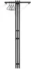 Design Garderobe SENZA 5 Schwarz beschichtet Wandgarderobe von Spinder Bild 2