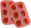 MARELIDA Muffinform Muffinform für 6 Muffins Platinum Silikon rosa Backform Cupcake, (1-tlg) Bild 4