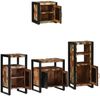 vidaXL Badezimmermöbel-Set mit Regal 4 pcs Massives upgecyceltes Holz 3305651 Bild 3