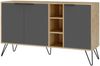 Konsole, 'Clara', 83 x 35,6 x 142, Eiche, Anthrazit Bild 3