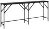 vidaXL Konsolentisch Schwarz Eichen-Optik 180 x 30 x 75 cm 882880 Bild 2