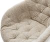 Drehstuhl Gaio-Flex Webstoff Soft Beige Kreuzgestell breit Effektfinish Titan 360° drehbar Wippfunktion Bild 4