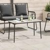 vidaXL Gartentisch Schwarz 80 x 40 x 45 cm Poly-Rattan 42010364 Bild 3