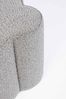 Pouf Cointa aus Boucle-Stoff, Grau, 40 x 40 x 45 cm Bild 3