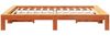 vidaXL Massivholzbett ohne Matratze Wachsbraun 140x190 cm Kiefernholz 3308746 Bild 5