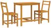 vidaXL 3-tlg. Balkonmöbel-Set Massivholz Akazie 365854 Bild 2