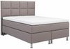 inter Boxspringbett Miami Webstoff mit 7-Zonen Taschenfederkernmatratze und Topper (140x200 cm, Silbergrau mit 7 Zonen Taschenfederkernmatratze und Topper) Bild 2